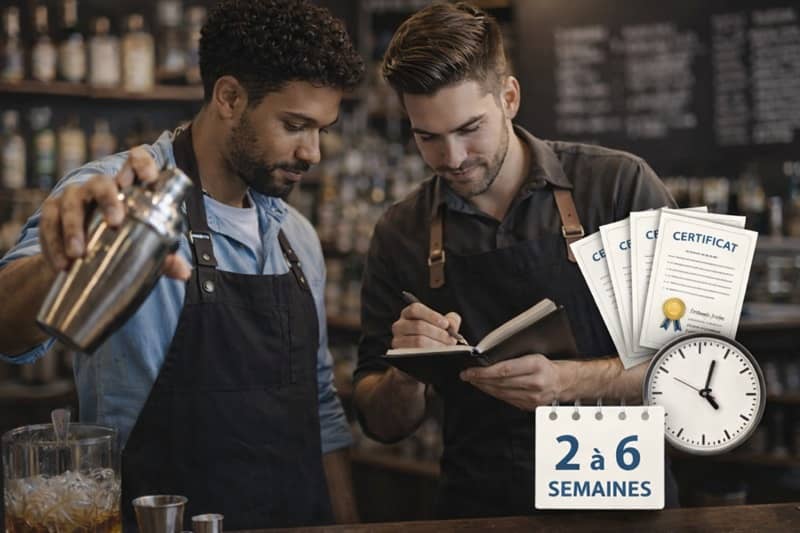 duréé et formation de la formation barman